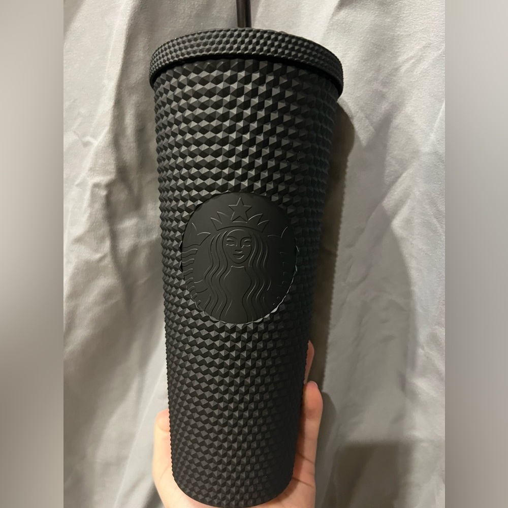 Black Studded Starbucks Cup